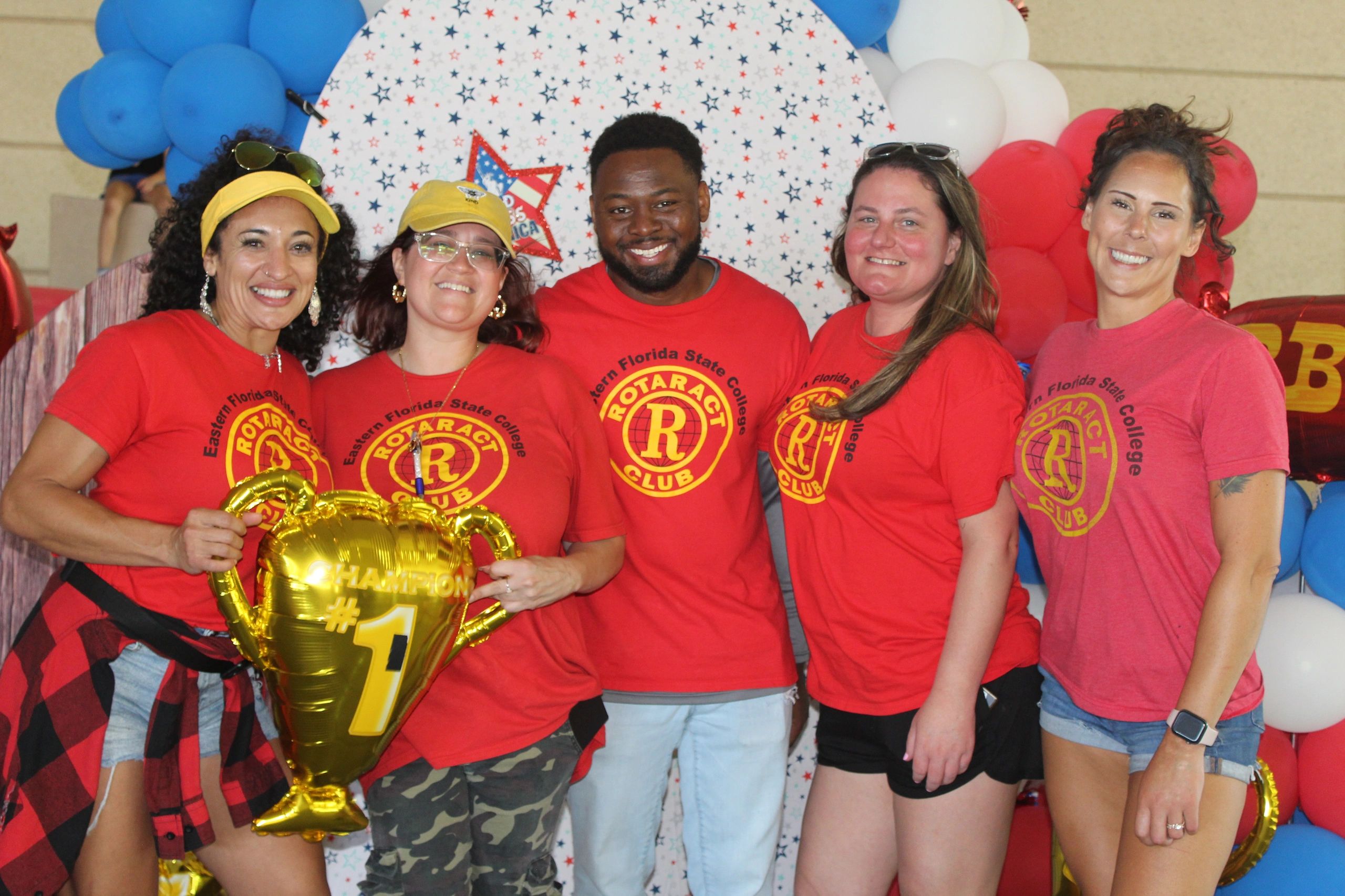 Rotaract Club team at BBQ contest